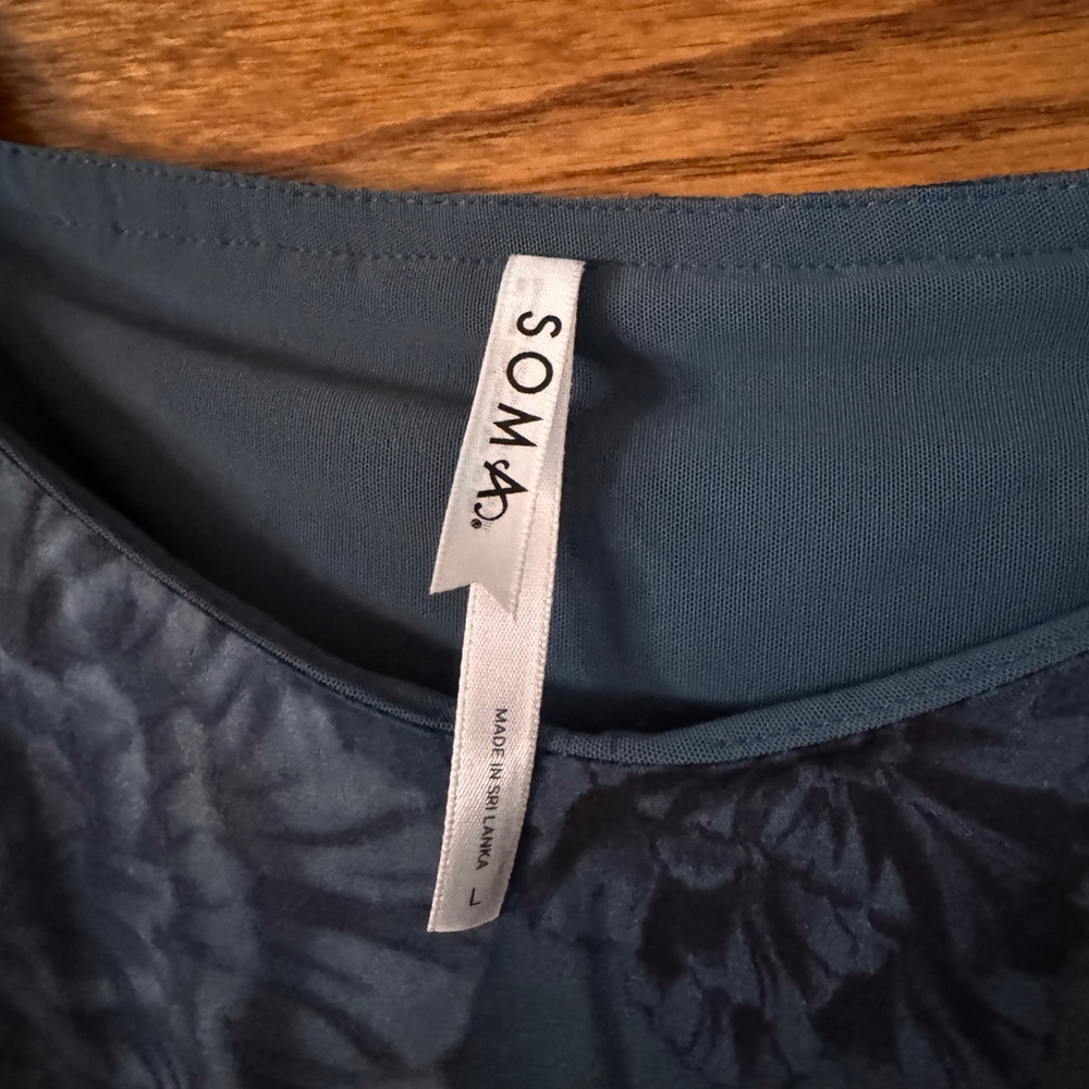 Soma Blue Floral dress - Picture 2 of 3